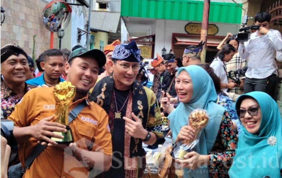 Sandiaga Uno Akui Takjub Saat Kunjungi Kampung Heritage Kayutangan Malang