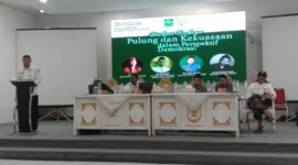 Kepala Kesbangpol Kendal Alfebian Yulando Saat Buka Diskusi Budaya Lesbumi Kendal 