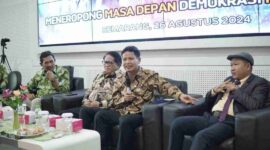 Narasumbee acara Senaspolhi FISIP Unwahas, Senin (26/8/2024) 