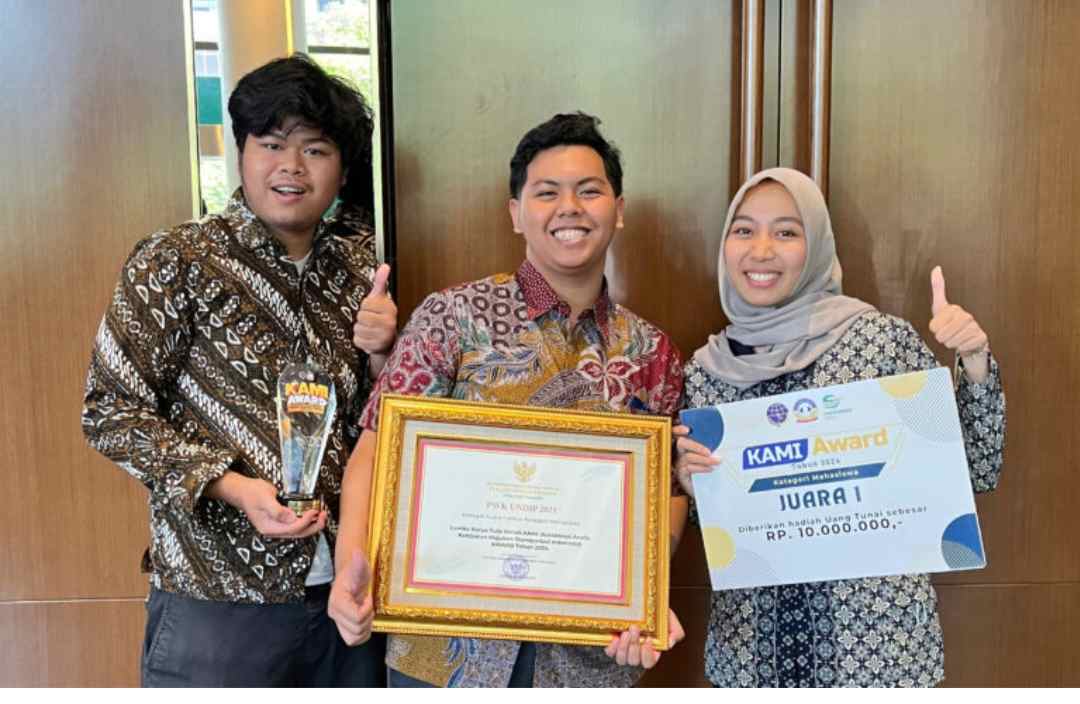 Bangganya UNDIP, Berhasil Sabet Juara 1 KAMI Awards 2024 dan Terima Penghargaan dari Menteri Perhubungan RI