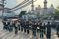 Atraksi Marching Band Manba'ul Hikmah Kaliwungu. Dok: Istimewa