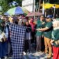 Seremoni pengibaran bendera start oleh Camat Ringinarum