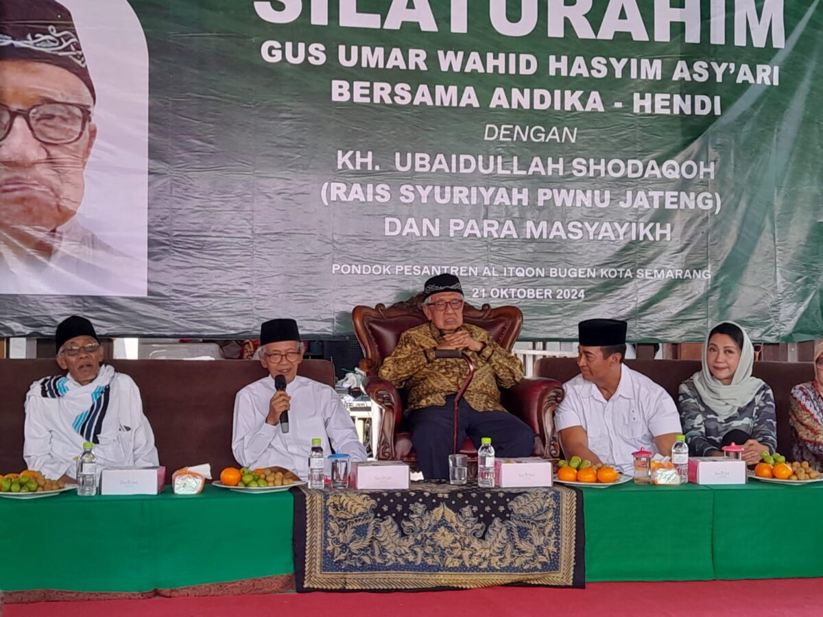 Calon Gubernur Andika Perkasa Silaturahim Gus Umar Wahid Hasyim Asy'ari dan Tokoh NU. Dok: Istimewa
