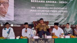 Calon Gubernur Andika Perkasa Silaturahim Gus Umar Wahid Hasyim Asy'ari dan Tokoh NU. Dok: Istimewa