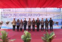 Foto bersama saat groundbreaking ceremony (sesi II pembangunan) PT Borine Technology Indonesia di Kawasan Industri Kendal (KIK), Selasa (1/10/2024) 
