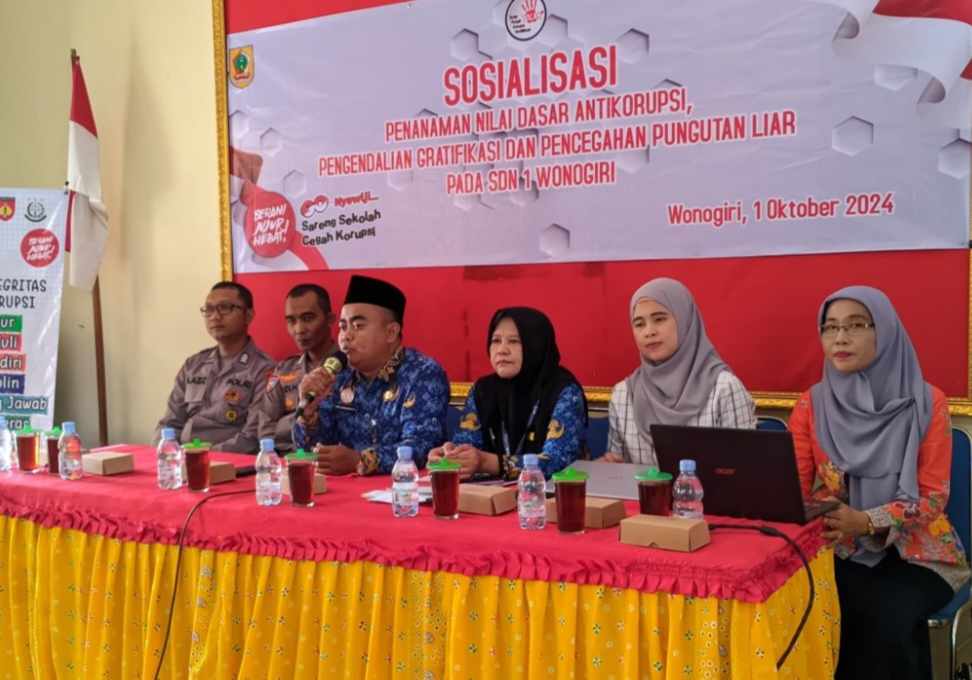 Unit Saber Pungli Wonogiri Gelar Sosialisasi ke SD dan SMP: Tanamkan Jiwa Antikorupsi Sejak Dini