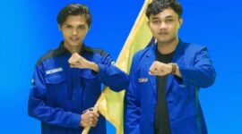 Foto Ketua demisioner, Muhammad Al-Fajri, dengan Mandataris Ketua Rayon Dewi Sri, Wahyu Adalat Adi Hastana/ Instagram: rayon_dewi_sri