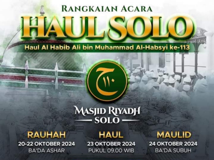 Mau Ke Haul Solo 2024, Simak Rangkaian Acaranya Ini Sob!