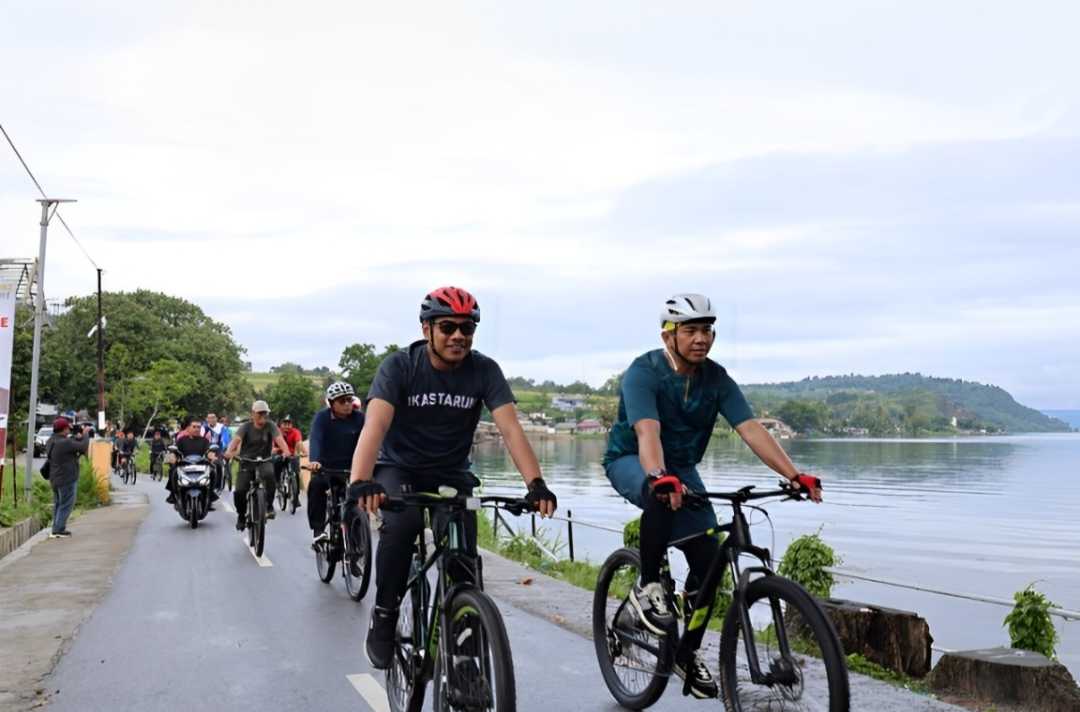 Tak Sekedar ‘Gowes’! Bersama Forkopimda, Pjs Bupati Toba Pastikan Situasi Kondusif Jelang Pilkada 2024