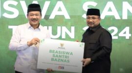 Ketua Baznas RI Prof Noor Achmad dan Menteri Agama RI Yaqut Cholil Qoumas
