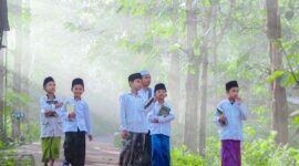 Ilustrasi santri/ sumber; pinterest