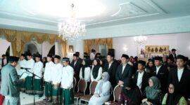 Suasana pelantikan PCINU Tunisia 2024-2026 di Wisma Duta RI, Tunis, Ibu Kota Tunisia