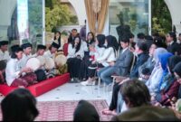 Peresmian tim hadroh el-Khadra' pada acara Hari Santri Nasional 2024 di Wisma Duta RI untuk Tunisa, Lac 1, Tunis, Selasa (22/10/2024)