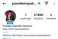 Tangkapan layar instagram akun @presidenrepublikindonesia