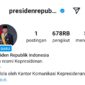 Tangkapan layar instagram akun @presidenrepublikindonesia