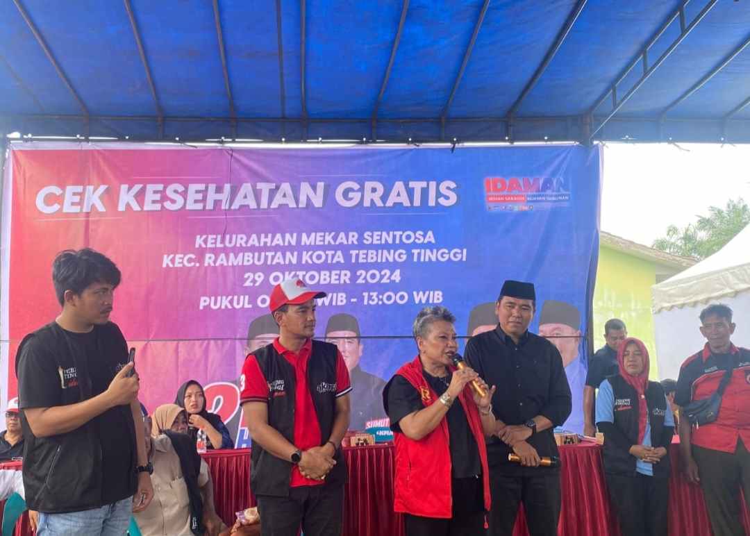 Ribka Tjiptaning Ajak Warga Tebing Tinggi Pilih Paslon PDI Perjuangan