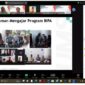 Tangkapan layar acara webinar BIPA