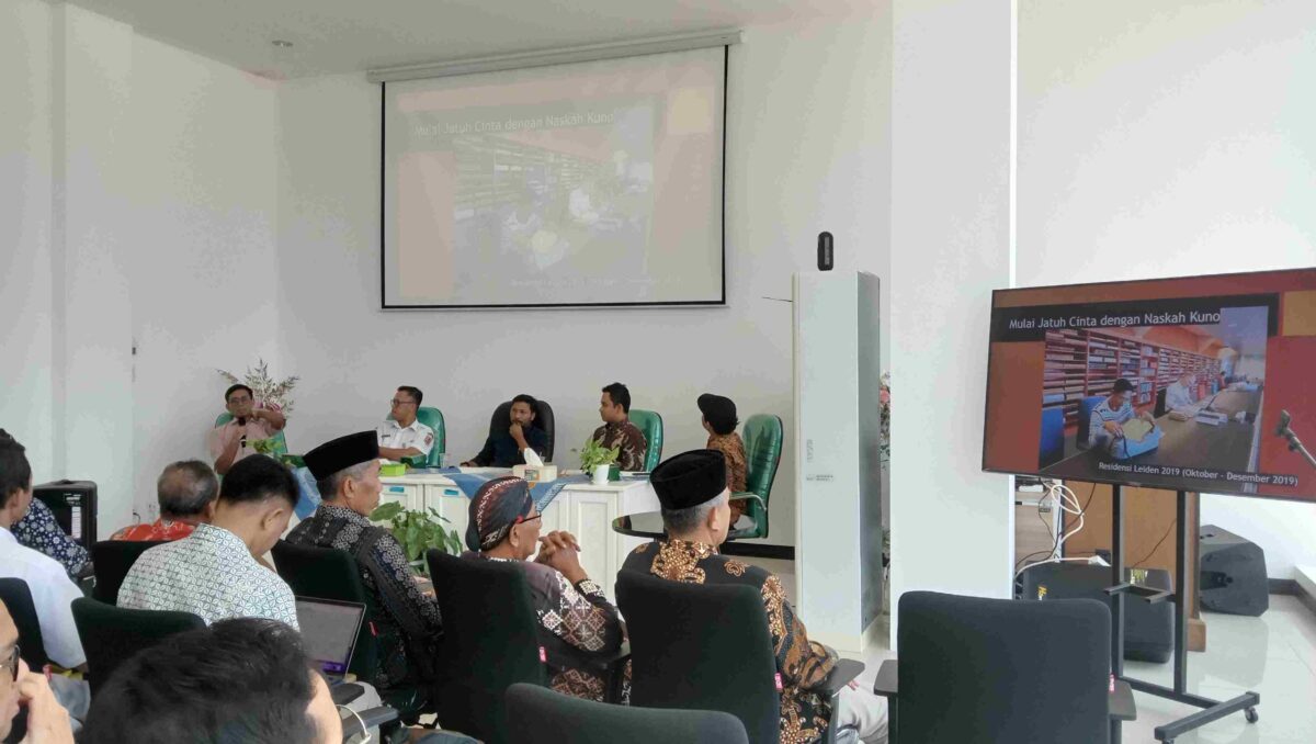 Sosialisasi Pelestarian Naskah Kuno di Perpusda Kendal. Rabu, 6/11/2024
