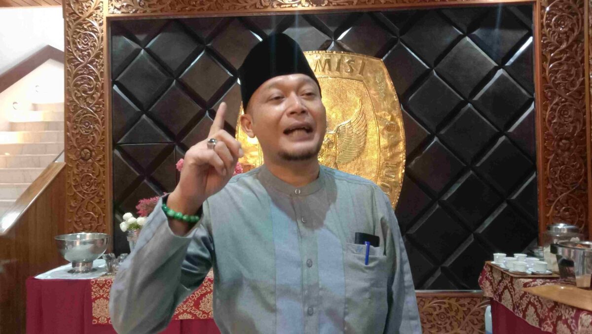 Ketua KPU Jateng Handi Tri Ujiono disela-sela acara Doa Bersama KPU Jateng. Minggu, 24/11/2024