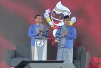 Pasangan Ahmad Luthfi dan Taj Yasin saat debat Pilgub Jateng. Dok: Istimewa