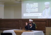 Syekh Ahmad Muhammad Adnan Al-Afyouni, Pimpinan Ma’had dan putra dari Mufti Damaskus Almarhum Syekh Adnan Al-Afyouni/ PCINU Suriah