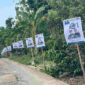 Aksi pencopotan alat peraga kampanye (APK) Paslon 1, Gus Nung dan Mas Iqbal (JUARA), oleh seorang oknum di Desa Bandengan, Jepara