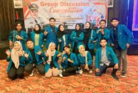 Delegasi BEM FISIP Universitas Wahid Hasyim Semarang saat Group Discussion Competition oleh Badan Kesbangpol Kota Semarang di Quest Hotel Plampitan Semarang, Selasa (12/11/2024) 