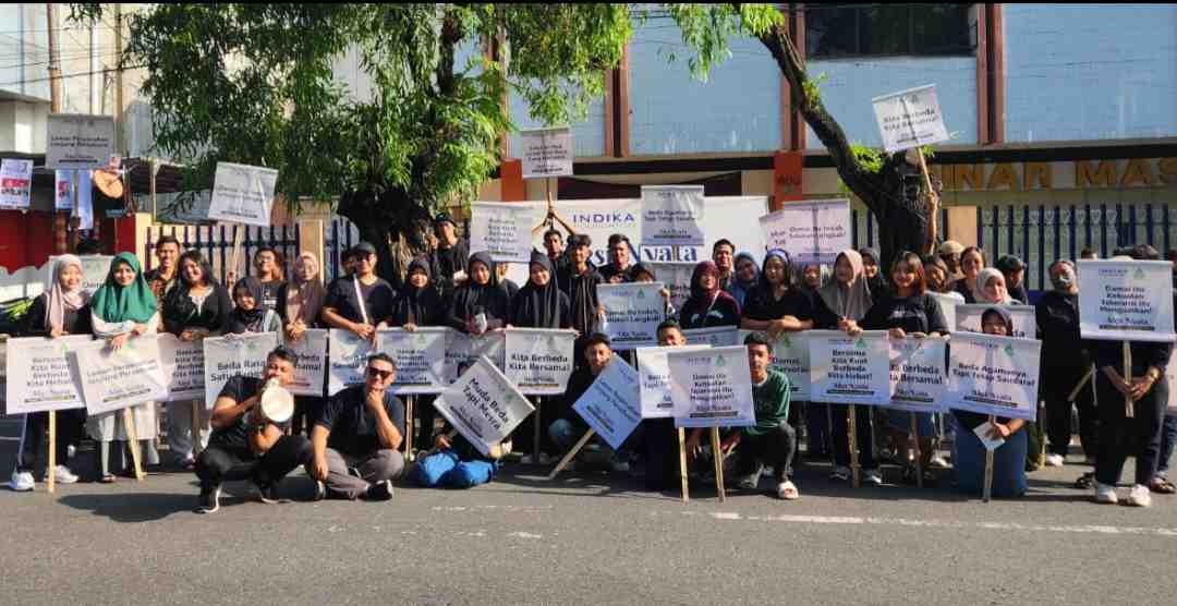 Simpul Perdamaian di Solo Raya, Ratusan Pemuda Kampanyekan Pesan Toleransi di Car Free Day