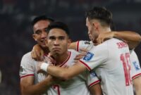 Gelandang Timnas Indonesia, Marselino Ferdinan, pencetak gol ke Gawang Arab Saudi pada matchday 6 Kualifikasi Piala Dunia 2026 Zona Asia di Stadion Utama Gelora Bung Karno (SUGBK), pada Selasa (19/11/2024) malam WIB.