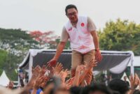 Calon Gubernur Jakarta Ridwan Kamil dalam gelaran kampanye / @ridwankamil