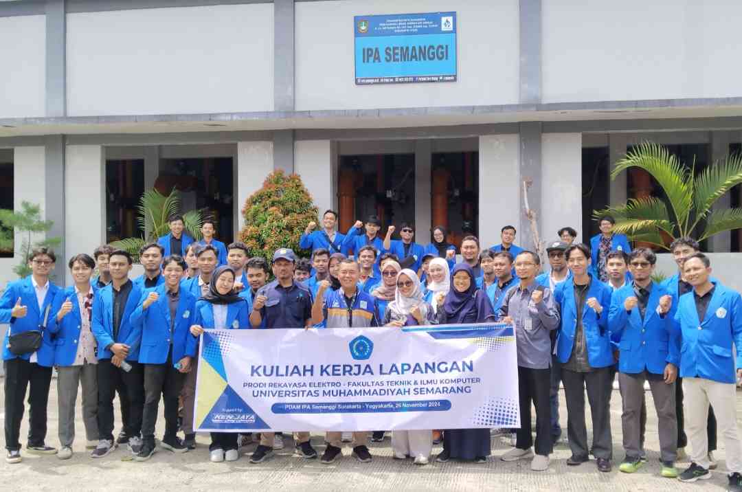 KKL, Mahasiswa Unimus Pelajari Sistem Automasi dan Sistem Pemompaan Air di PDAM IPA Semanggi Surakarta