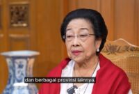 Tangkapan layar video Ketum PDIP Megawati Soekarnoputri