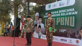 Wakil Ketua PBNU Prof Nizar Ali membuka Jambore Nasional Relawan LPBI NU