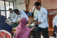 Proses Bio Visa Saudi, jamaah KBIHU NU Makkah Madinah di Gedung PLHUT Kemenag Kendal. Selasa, 3/12/2024