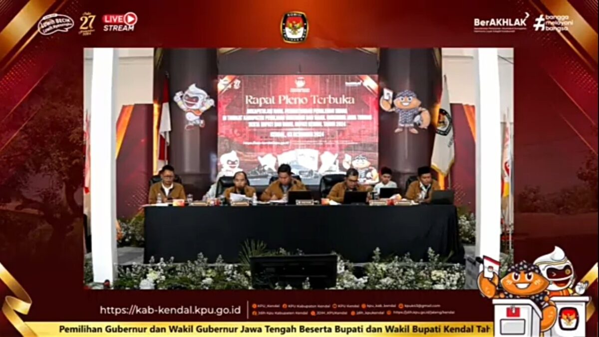 Tangkapan layar YouTube KPU Kendal