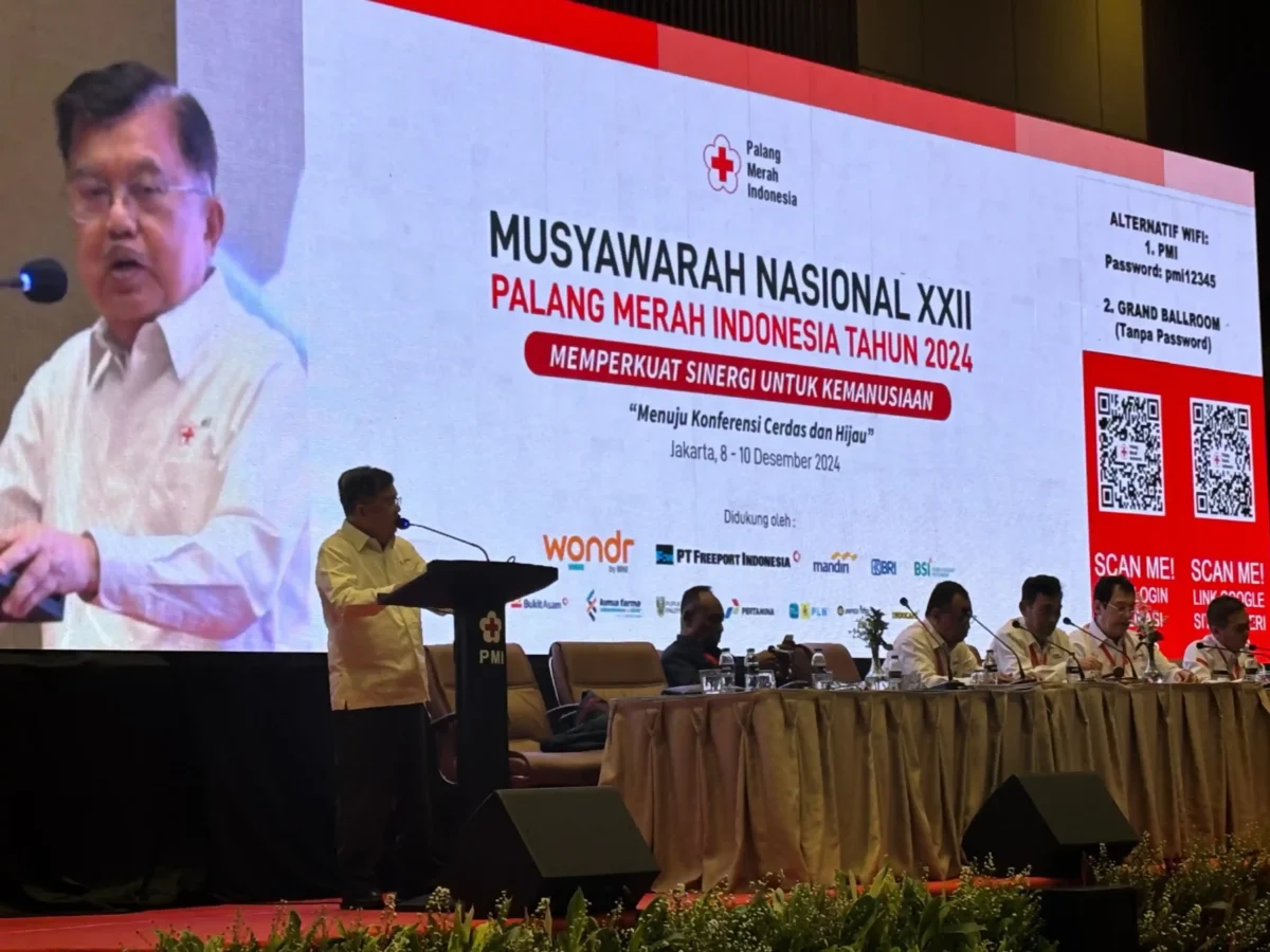 Jusuf Kalla Saat Menyampaikan LPJ di Munas PMI XXII. Dok: PMI
