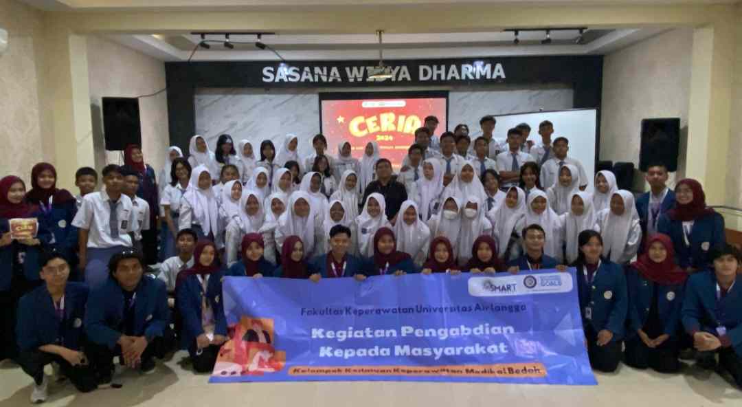 Rame-rame di SMK Ketintang Surabaya, Mahasiswa Keperawatan Unair Lakukan Kegiatan Ini: Edukatif, Bro!
