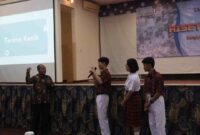 Siswa SMA Tarakanita Gading Serpong saat gelar karya bertajuk