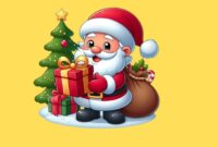 Ilustrasi perayaan Natal, sumber gambar: pinterest