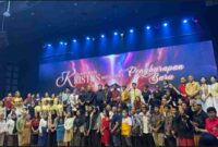 Saat perayaan malam Natal di Gereja Isa Almasih di Jalan Dokter Cipto, Karangturi, Kota Semarang, Jawa Tengah/ sumber: Kompas.com