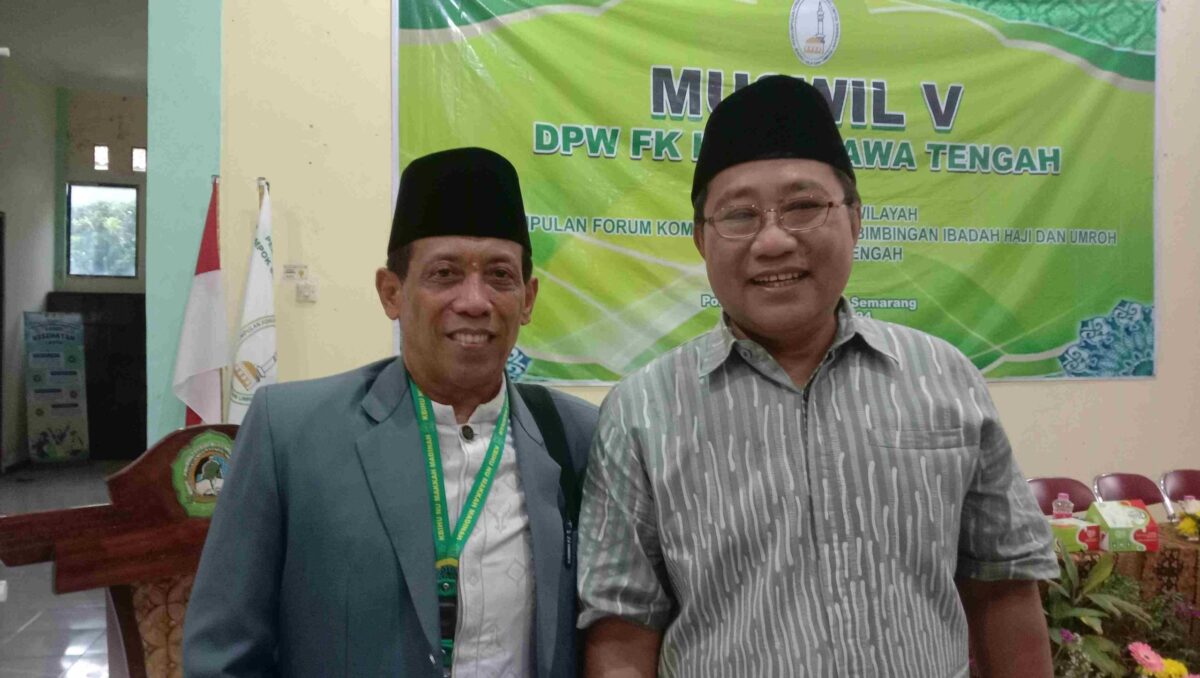 Ketua KBIHU NU Makkah Madinah H Sofyan Ahmad bersama Wakil Walikota Semarang Terpilih H Iswar Aminuddin