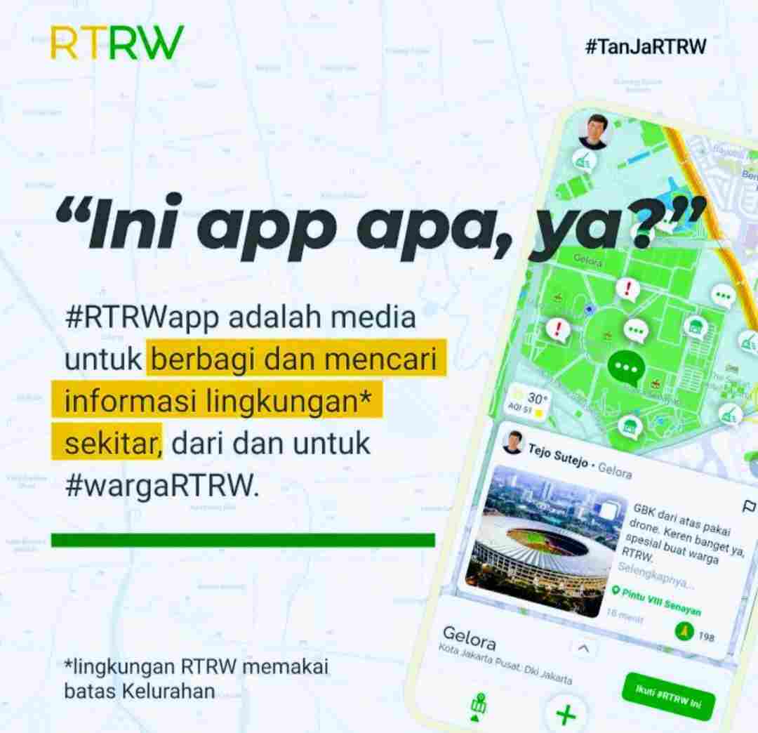 Sosmed Lokal RTRW.APP, Tempat Baru Buat Ngobrol dan Sharing Info Wilayah Kamu!