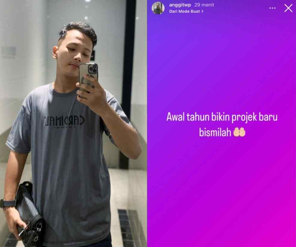 Anggit Wp Bagikan Instastory “Awal Tahun Projek Baru, Bismillah”, Diduga Akan Rilis Single Pertama