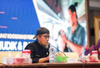 Sekretaris Daerah Provinsi Jateng, Sumarno, dalam Rapat Koordinasi Lanjutan Persiapan Mudik Gratis dan Balik Rantau Gratis, di Gradhika Bhakti Praja, Kamis (9/1/2025).
