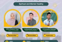 Fliyer kuliah alternatif ke-9 Griya Peradaban bertema “Spiritual and Mental Healthy” pada Sabtu (18/01/2025).