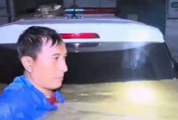 Tangkapan layar video banjir di Puskesmas Patebon. Dok: video amatir warga. Selasa, 21/1/2025