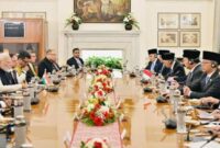 Presiden Republik Indonesia, Prabowo Subianto, melakukan pertemuan bilateral dengan Perdana Menteri India, Narendra Modi, di Hyderabad House, New Delhi, pada pada Sabtu, 25 Januari 2025. Foto: BPMI Setpres/Laily Rachev