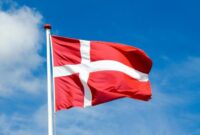 Ilustrasi bendera Denmark/ sumber: pinterest