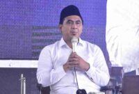 Taj Yasin Maimoen saat menyampaikan paparannya di Halaqoh Pengurus Pesantren. Sabtu, 25/1/2025