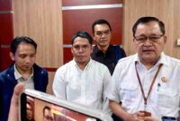 Tim Transisi Luthfi-Yasin, Prof. Sri Puryono saat memberikan keterangannya kepada wartawan. Jum'at, 7/2/2025